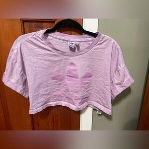 Super cropped adidas tee